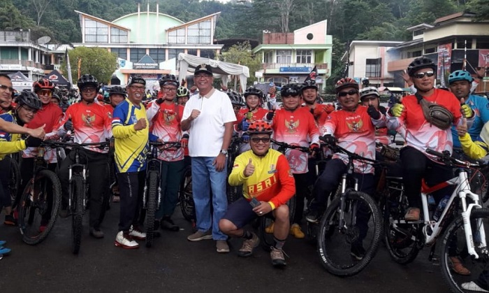 Puluhan Goweser LPM Pekanbaru Ikuti Helat Gowes Silaturahmi Adventure di Payakumbuh