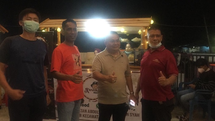 Ketua DPD LPM Pekanbaru Tinjau Pasar Kuliner Kecamatan Limapuluh di Ujung Sudirman